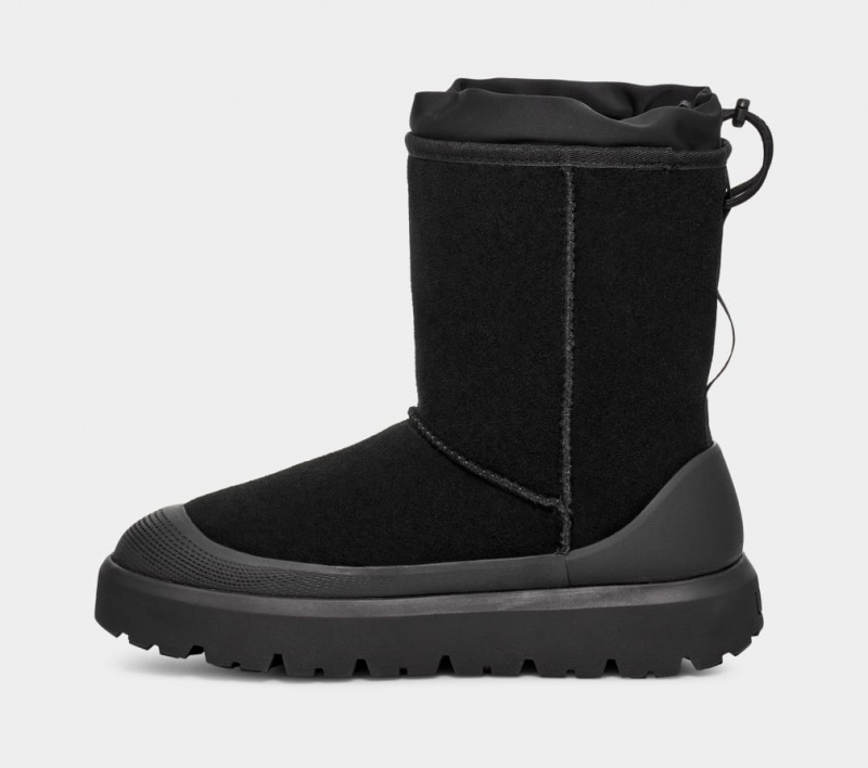 Ugg Classic Korta Weather Hybrid Stövlar Dam Svarta Svarta | Sverige-42930