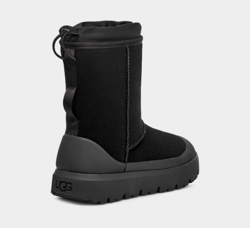 Ugg Classic Korta Weather Hybrid Stövlar Dam Svarta Svarta | Sverige-42930