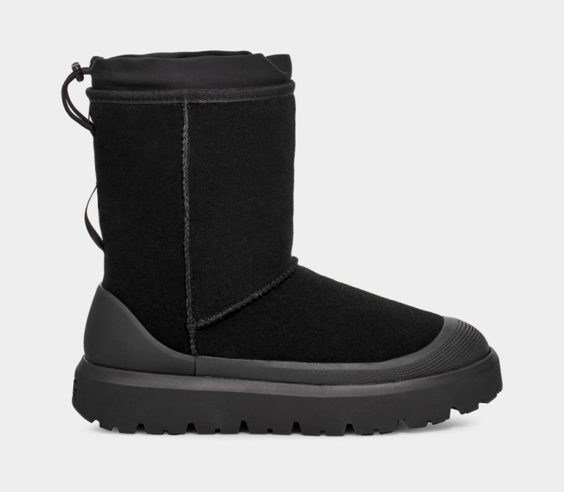 Ugg Classic Korta Weather Hybrid Stövlar Dam Svarta Svarta | Sverige-42930