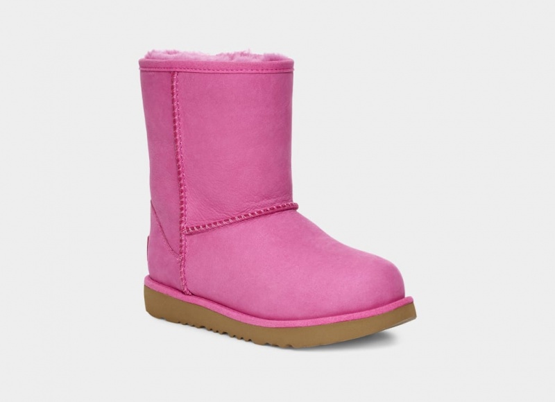 Ugg Classic Korta Weather Stövlar Barn Rosa | Sverige-13504