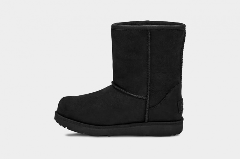 Ugg Classic Korta Weather Stövlar Barn Svarta | Sverige-19738