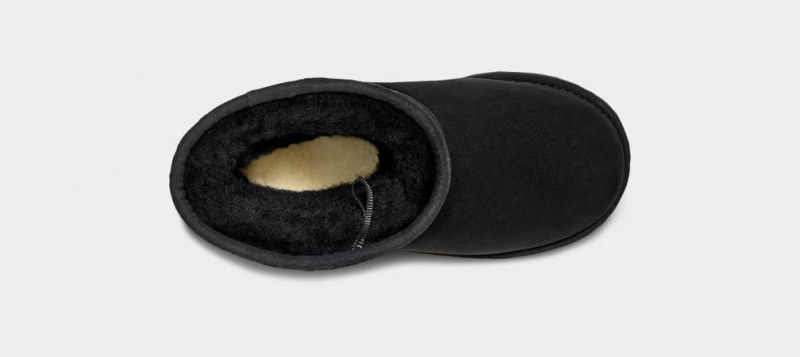 Ugg Classic Korta Weather Stövlar Barn Svarta | Sverige-19738