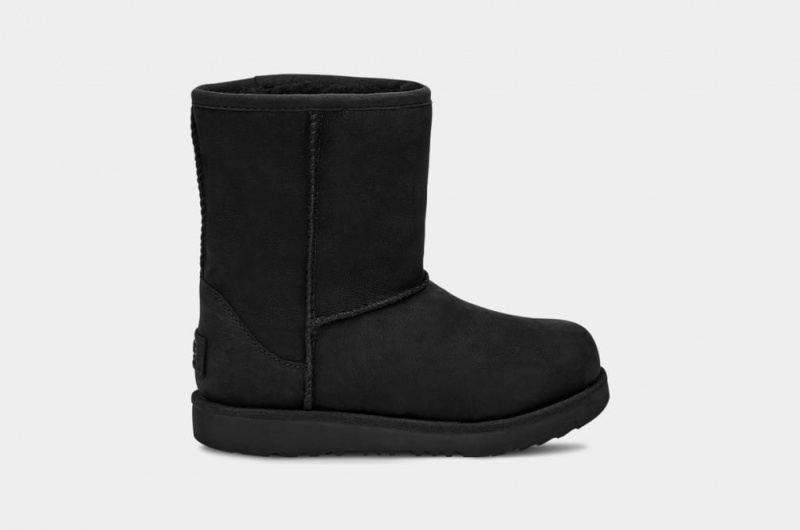 Ugg Classic Korta Weather Stövlar Barn Svarta | Sverige-19738