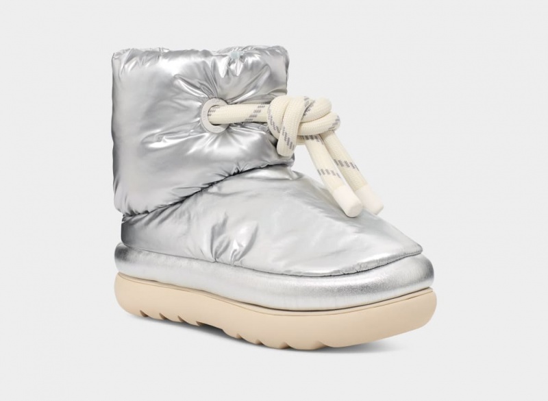 Ugg Classic Maxi Korta Stövlar Dam Metal Silver | Sverige-35127