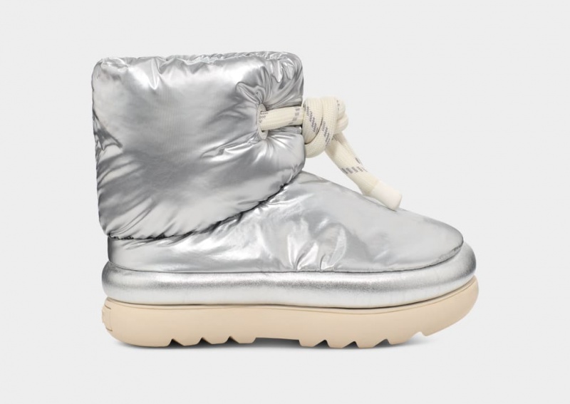 Ugg Classic Maxi Korta Stövlar Dam Metal Silver | Sverige-35127