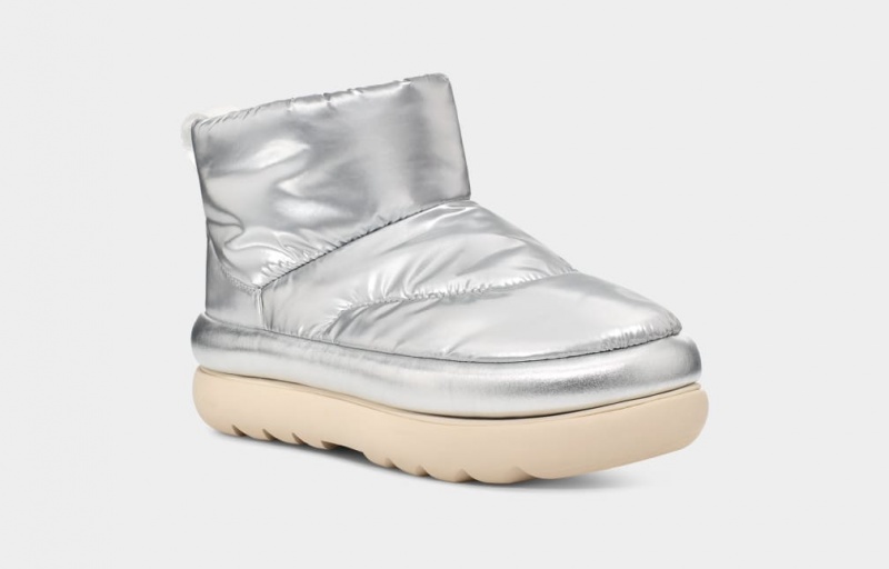 Ugg Classic Maxi Mini Stövlar Dam Metal Silver | Sverige-90273