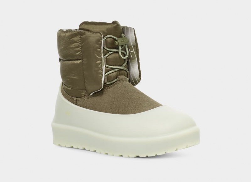 Ugg Classic Maxi Toggle Mini Stövlar Dam Olivgröna | Sverige-67105