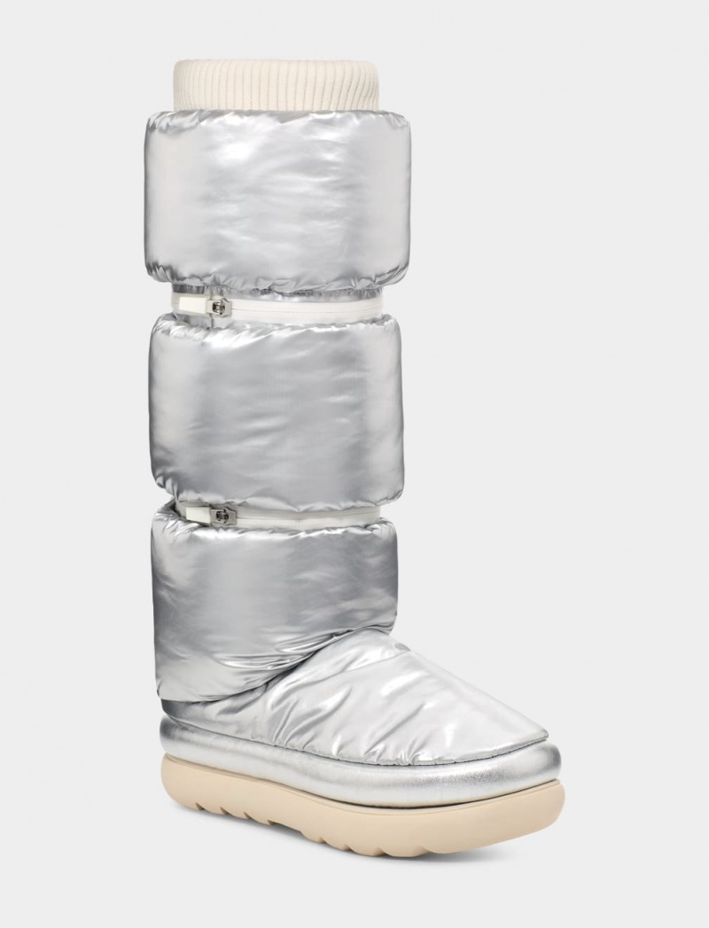 Ugg Classic Maxi Ultra Höga Stövlar Dam Metal Silver | Sverige-90263