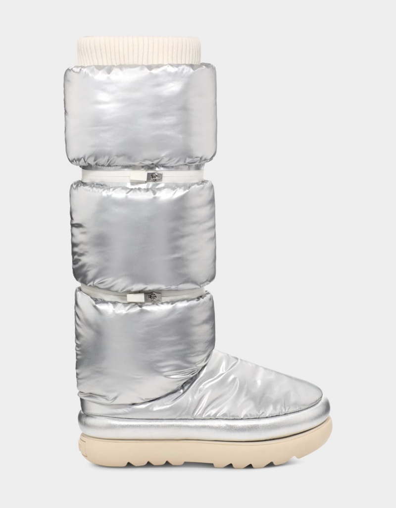 Ugg Classic Maxi Ultra Höga Stövlar Dam Metal Silver | Sverige-90263