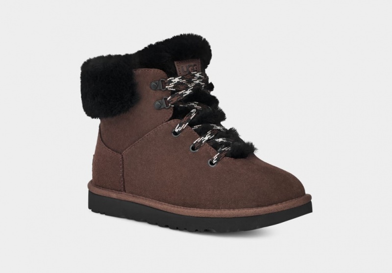 Ugg Classic Mini Alpine Spets Stövlar Dam Bruna | Sverige-68732