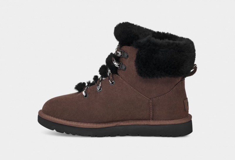 Ugg Classic Mini Alpine Spets Stövlar Dam Bruna | Sverige-68732