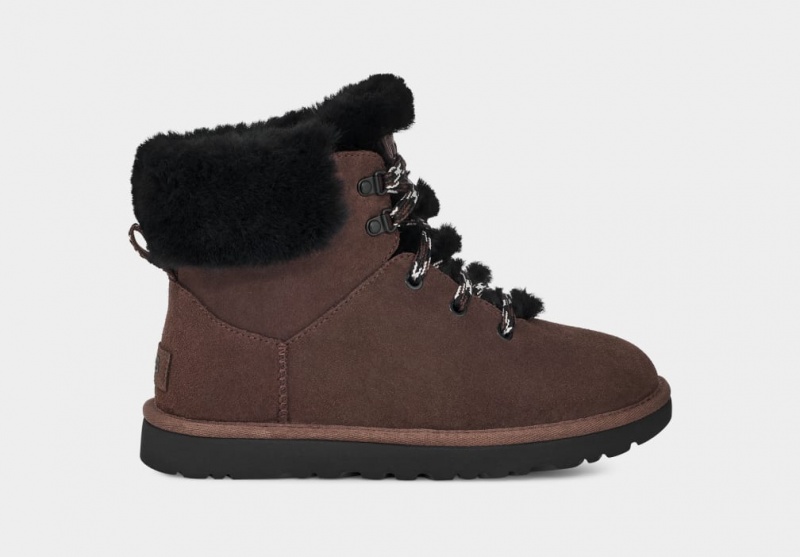 Ugg Classic Mini Alpine Spets Stövlar Dam Bruna | Sverige-68732