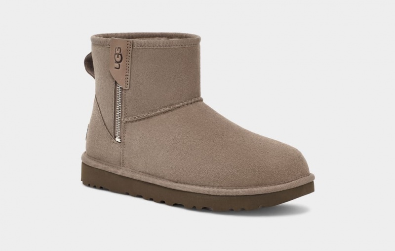 Ugg Classic Mini Bailey Zip Stövlar Dam Bruna | Sverige-56483