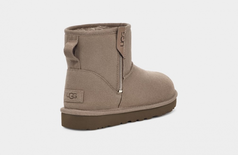 Ugg Classic Mini Bailey Zip Stövlar Dam Bruna | Sverige-56483