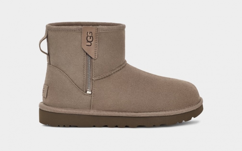 Ugg Classic Mini Bailey Zip Stövlar Dam Bruna | Sverige-56483