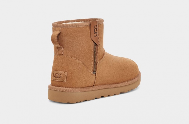 Ugg Classic Mini Bailey Zip Stövlar Dam Bruna | Sverige-90431