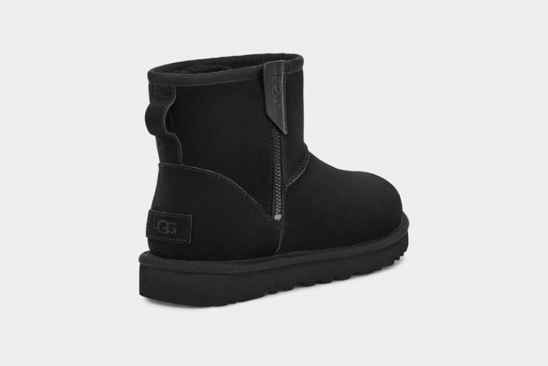 Ugg Classic Mini Bailey Zip Stövlar Dam Svarta | Sverige-18204