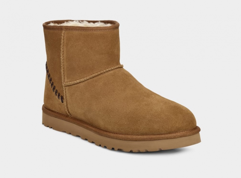 Ugg Classic Mini Deco Mocka Stövlar Herr Bruna | Sverige-74290