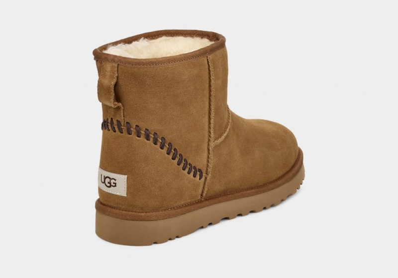 Ugg Classic Mini Deco Mocka Stövlar Herr Bruna | Sverige-74290