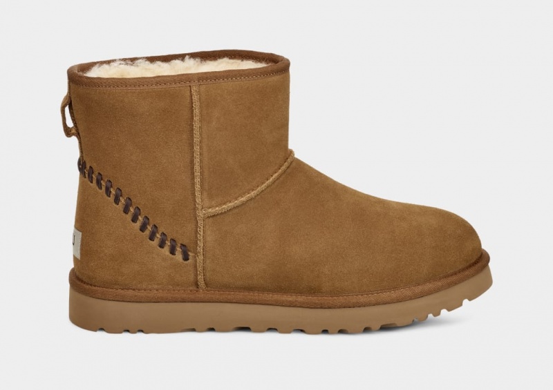 Ugg Classic Mini Deco Mocka Stövlar Herr Bruna | Sverige-74290