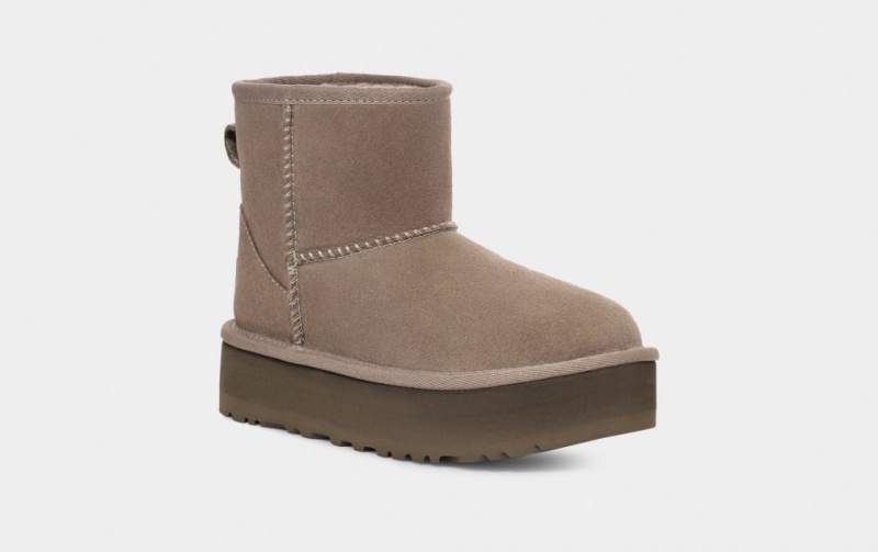 Ugg Classic Mini Platform Stövlar Barn Bruna | Sverige-47930