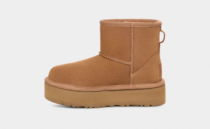 Ugg Classic Mini Platform Stövlar Barn Bruna | Sverige-96175