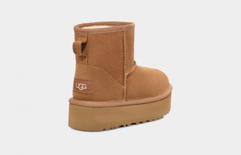 Ugg Classic Mini Platform Stövlar Barn Bruna | Sverige-96175