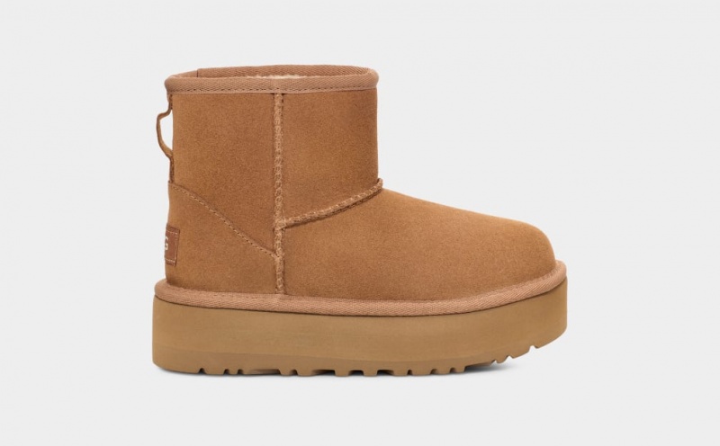 Ugg Classic Mini Platform Stövlar Barn Bruna | Sverige-96175