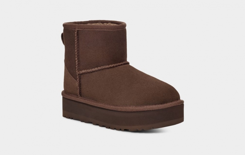 Ugg Classic Mini Platform Stövlar Barn Bruna | Sverige-62408