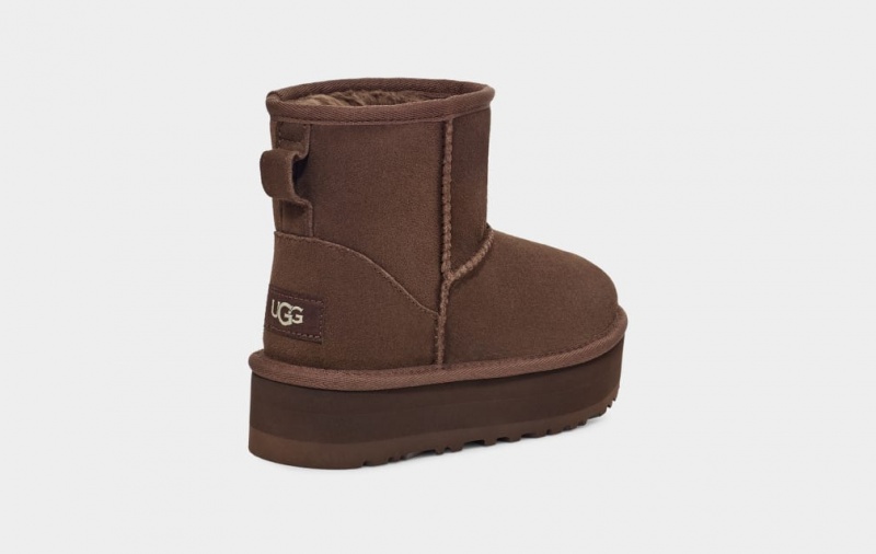 Ugg Classic Mini Platform Stövlar Barn Bruna | Sverige-62408