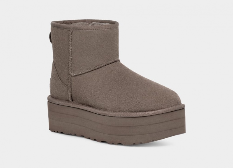 Ugg Classic Mini Platform Stövlar Dam Bruna | Sverige-63549