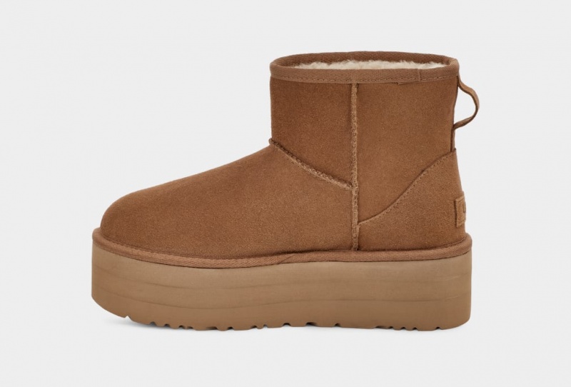 Ugg Classic Mini Platform Stövlar Dam Bruna | Sverige-81432