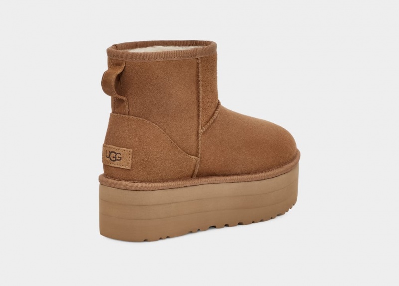 Ugg Classic Mini Platform Stövlar Dam Bruna | Sverige-81432