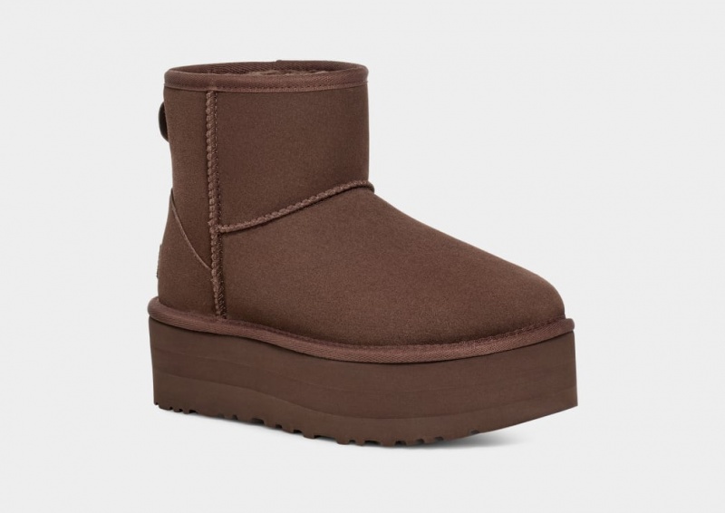 Ugg Classic Mini Platform Stövlar Dam Bruna | Sverige-93507