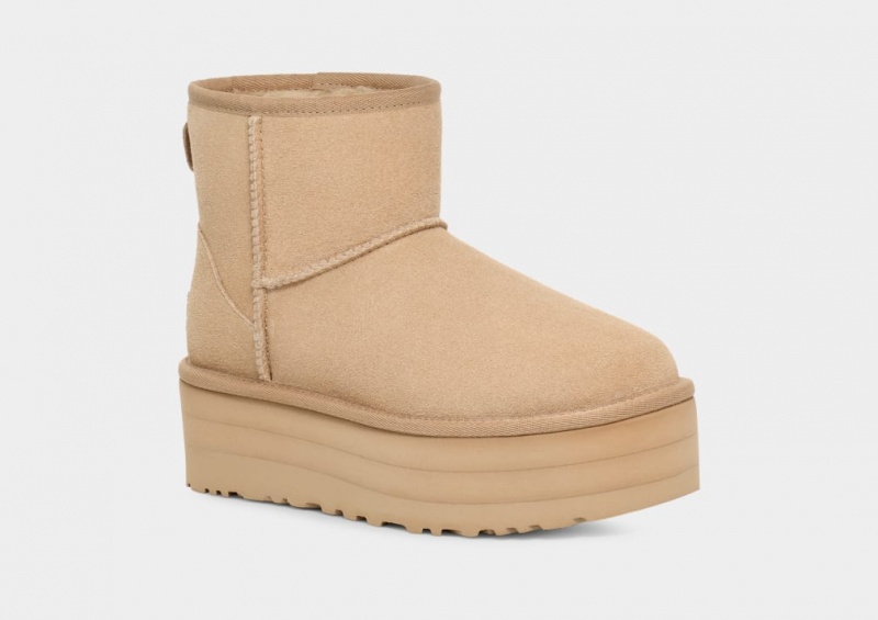 Ugg Classic Mini Platform Stövlar Dam Senapsgult | Sverige-54928