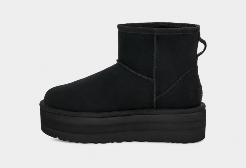 Ugg Classic Mini Platform Stövlar Dam Svarta | Sverige-57482