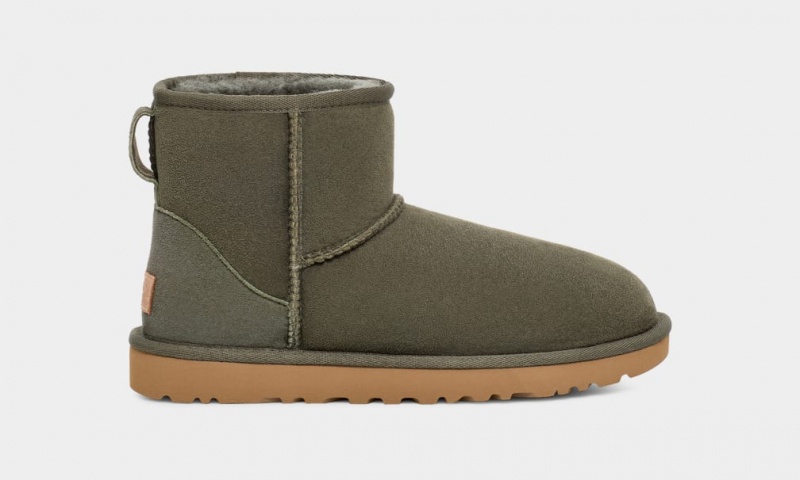 Ugg Classic Mini Regenerate Stövlar Dam Olivgröna | Sverige-37690