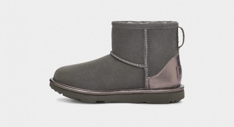 Ugg Classic Mini Shine Stövlar Barn Grå | Sverige-01439