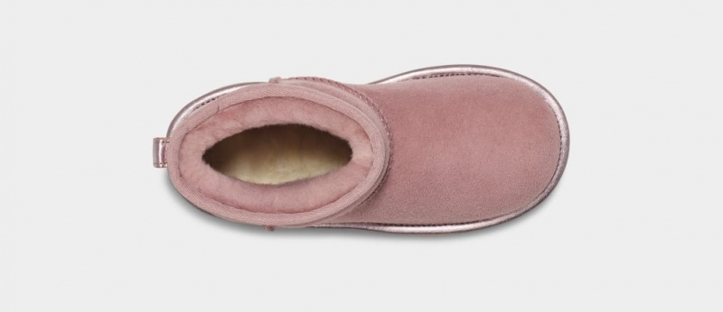 Ugg Classic Mini Shine Stövlar Barn Rosa Grå | Sverige-48129