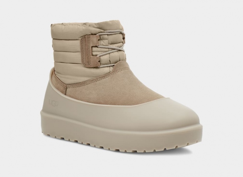 Ugg Classic Mini Spets-Up Weather Stövlar Herr Bruna | Sverige-35640