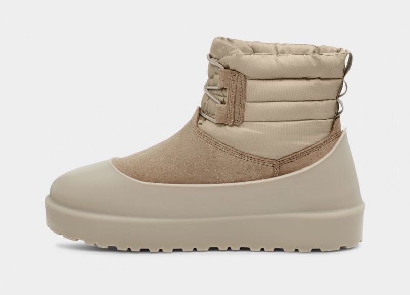 Ugg Classic Mini Spets-Up Weather Stövlar Herr Bruna | Sverige-35640