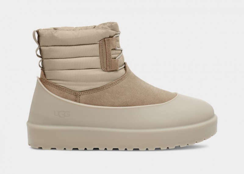 Ugg Classic Mini Spets-Up Weather Stövlar Herr Bruna | Sverige-35640