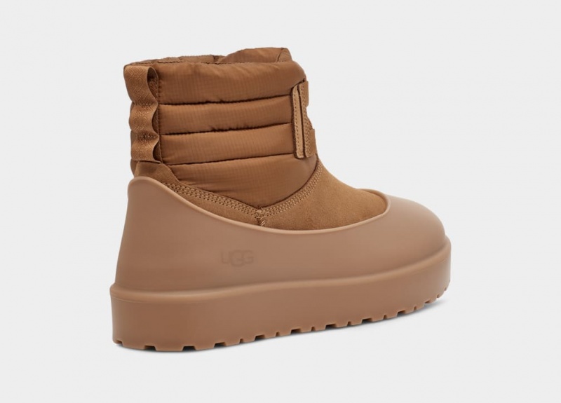 Ugg Classic Mini Spets-Up Weather Stövlar Herr Bruna | Sverige-81529