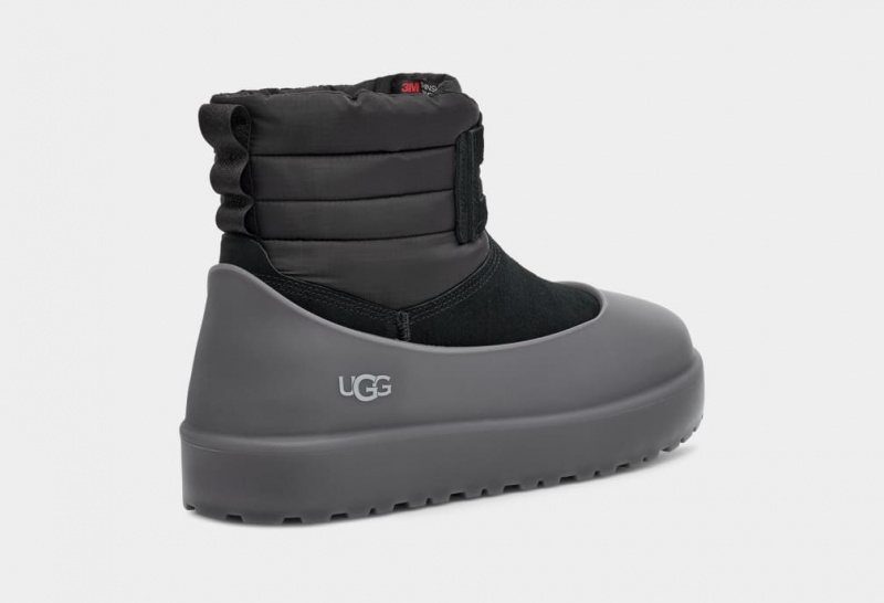 Ugg Classic Mini Spets-Up Weather Stövlar Herr Svarta | Sverige-91463