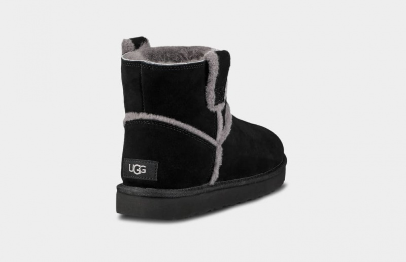 Ugg Classic Mini Spill Seam Stövlar Dam Svarta | Sverige-68710