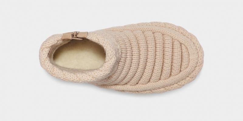 Ugg Classic Mini Tjock Knit Stövlar Dam Beige | Sverige-59241