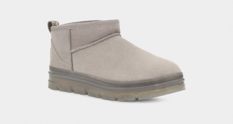 Ugg Classic Ultra Mini Clear Stövlar Dam Grå | Sverige-41802