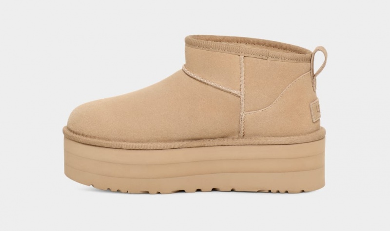 Ugg Classic Ultra Mini Platform Stövlar Dam Senapsgult | Sverige-86013