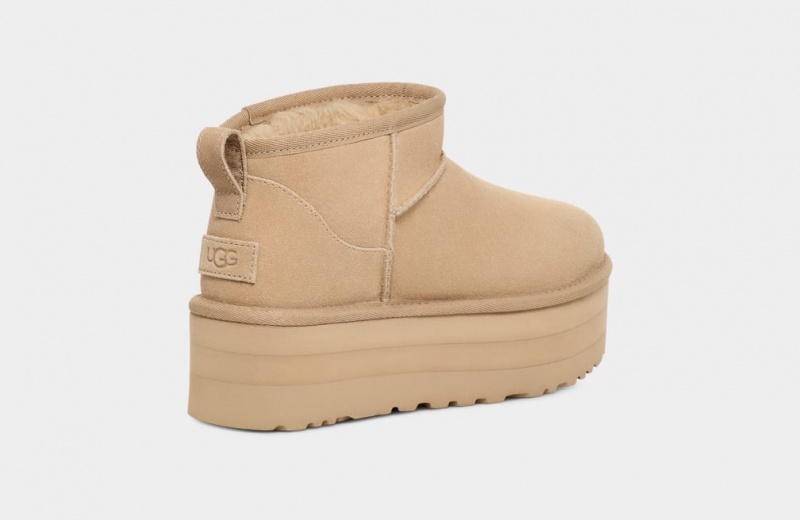 Ugg Classic Ultra Mini Platform Stövlar Dam Senapsgult | Sverige-86013