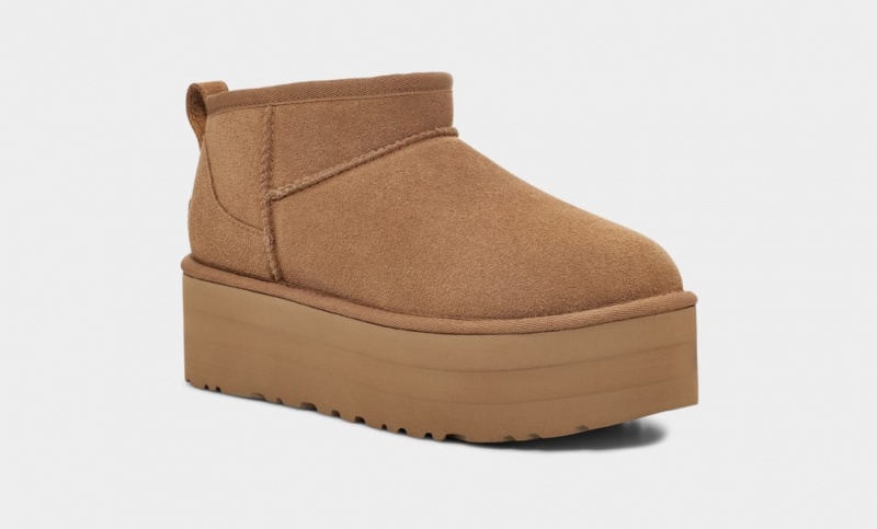 Ugg Classic Ultra Mini Platform Stövlar Dam Bruna | Sverige-06517